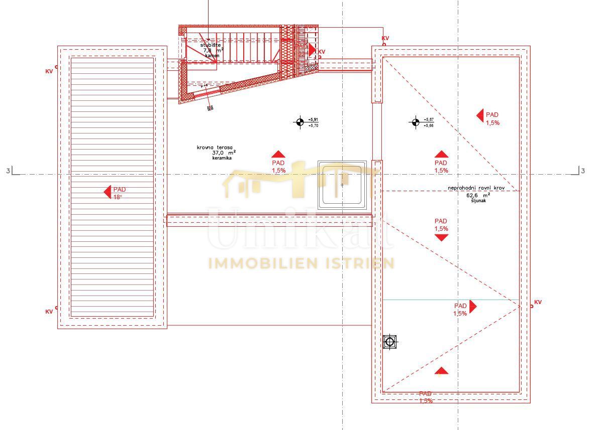 Luksuzna hiša 2,5 km od morja